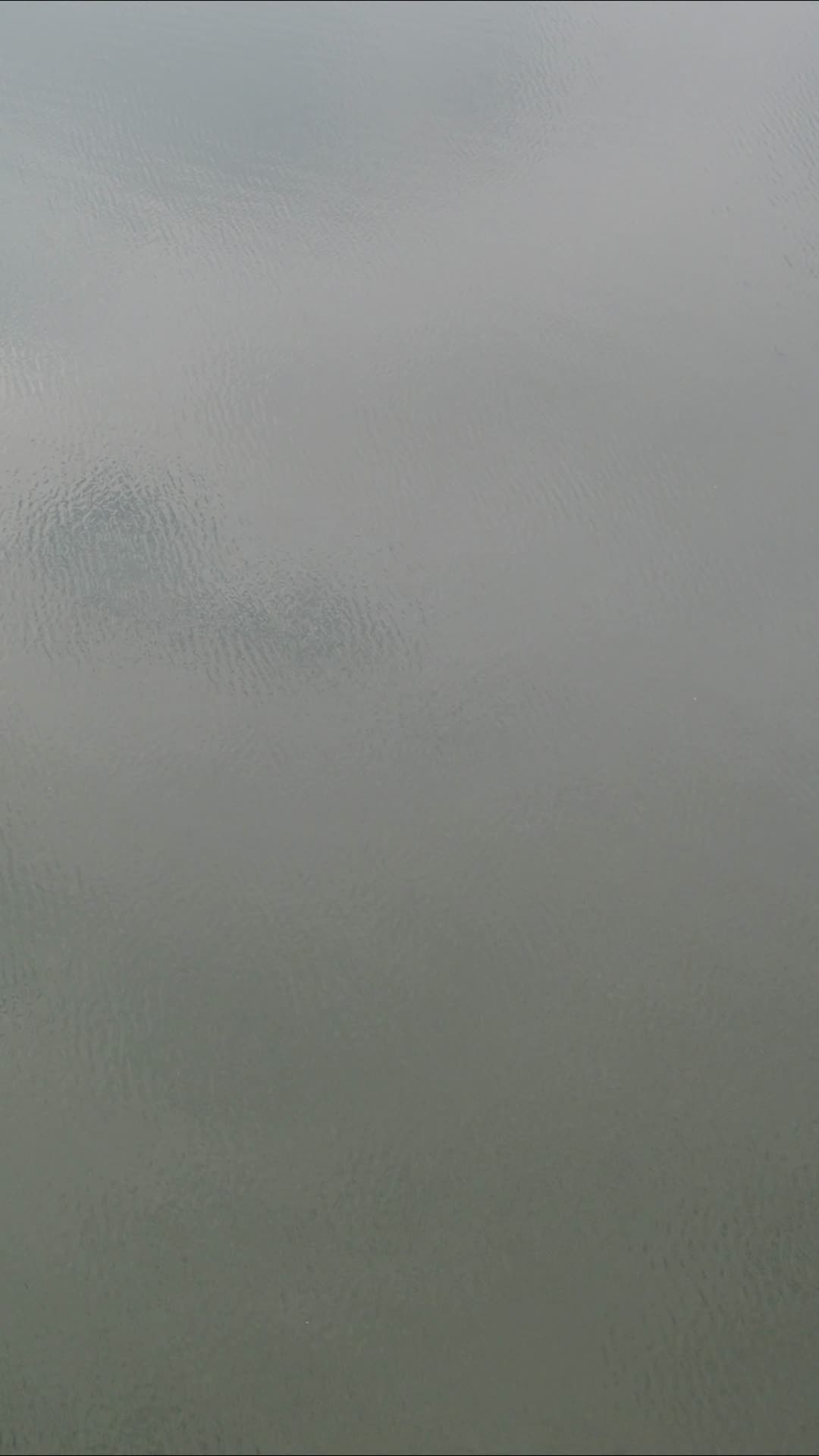 湖面倒影蓝天白云竖屏航拍视频的预览图