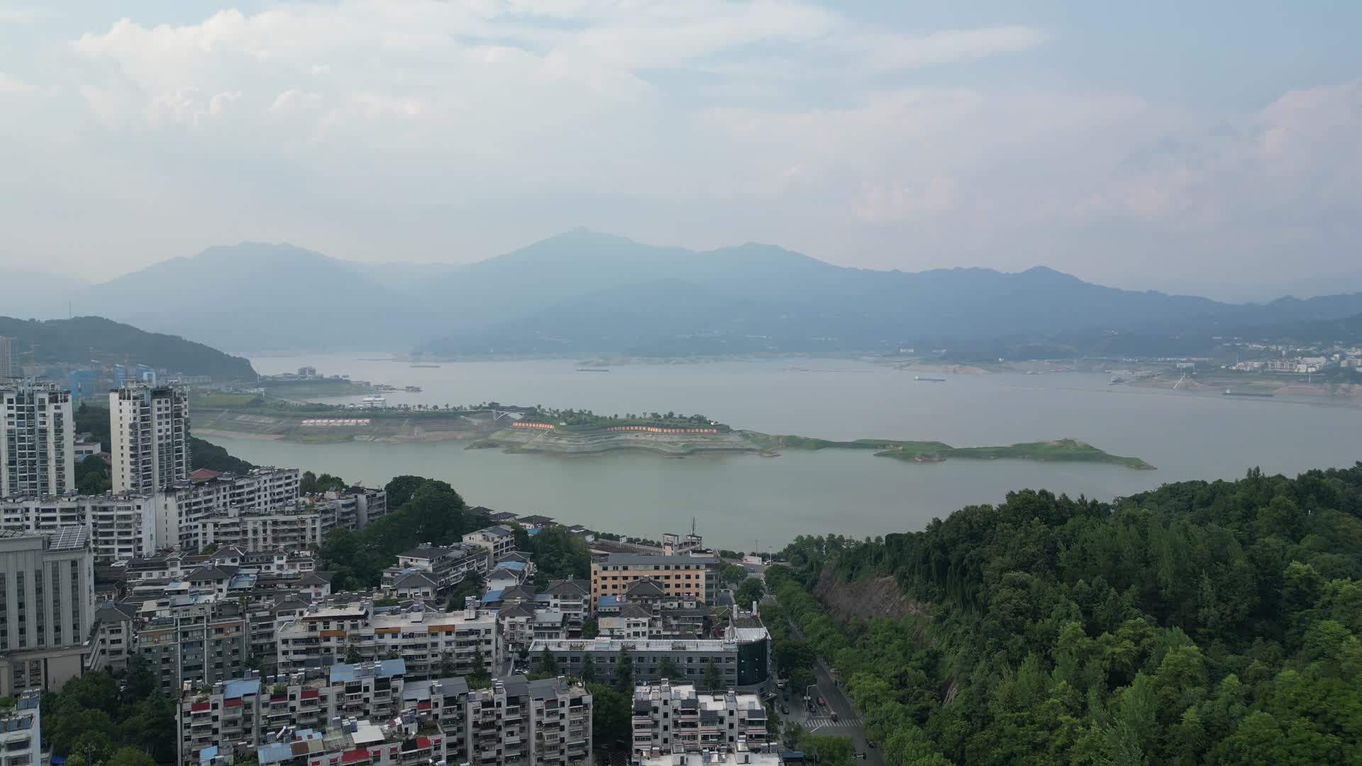 湖北宜昌三峡风景航拍视频的预览图