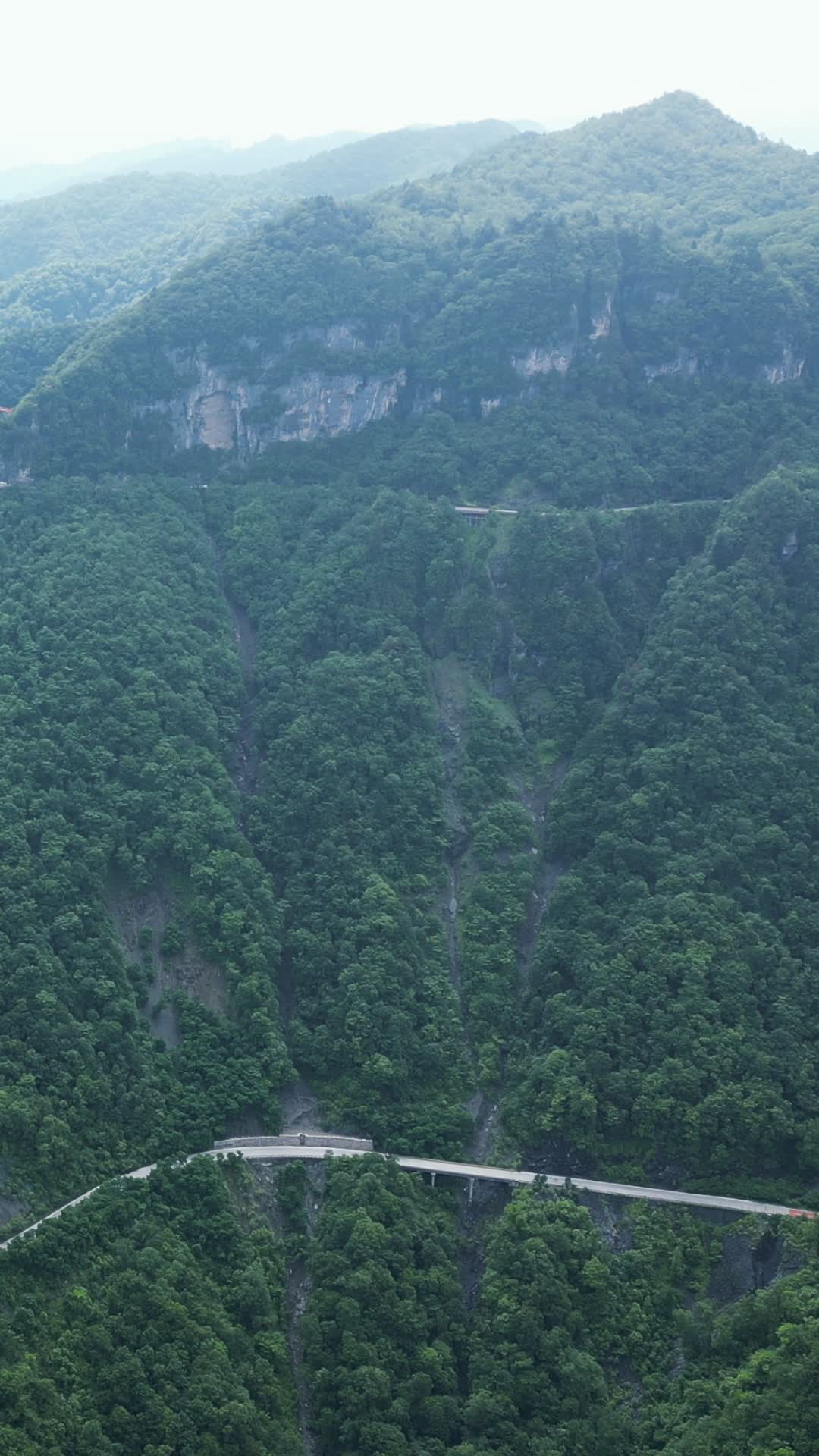 航拍湖北神农架天燕景区视频的预览图