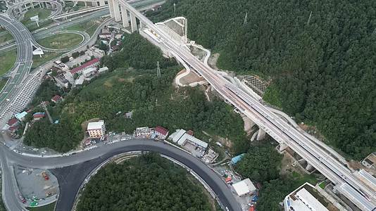 航拍交通高架桥中国基建视频的预览图