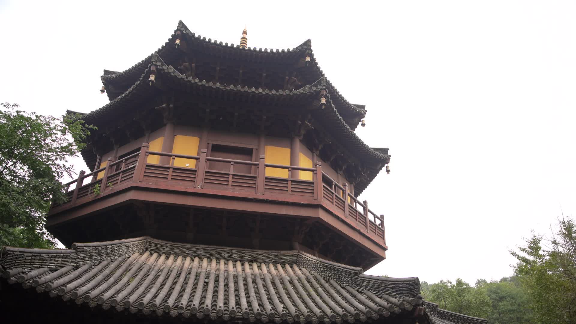 杭州三台山景区慧因高丽寺视频的预览图