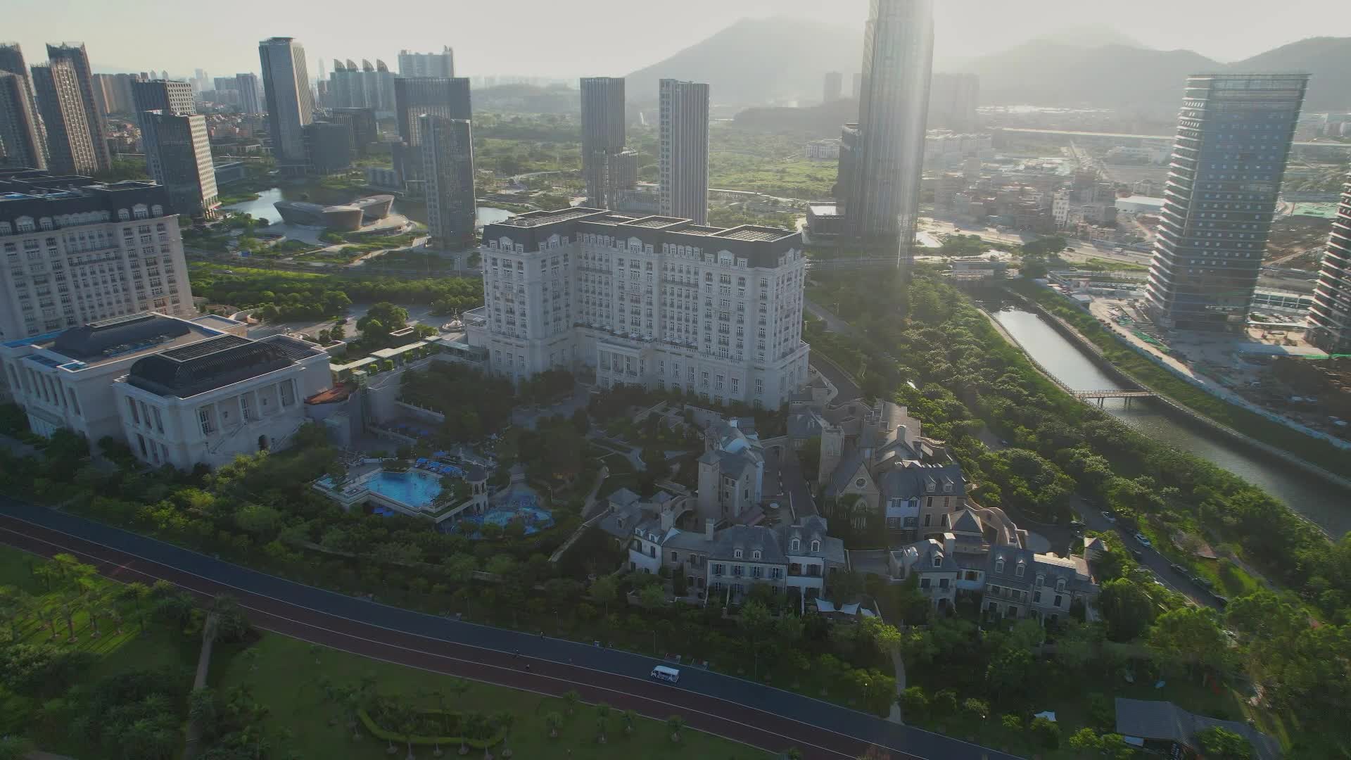 厦门航拍同安海景酒店视频的预览图