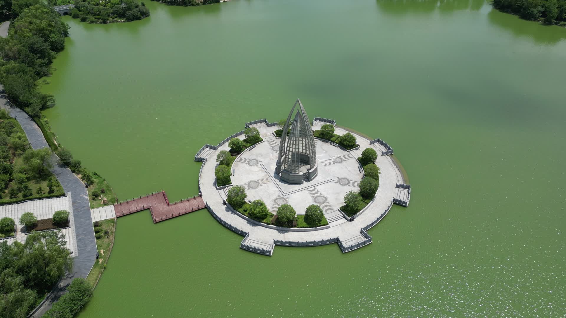 湖北随州文化公园4A景区善洪取经岛视频的预览图