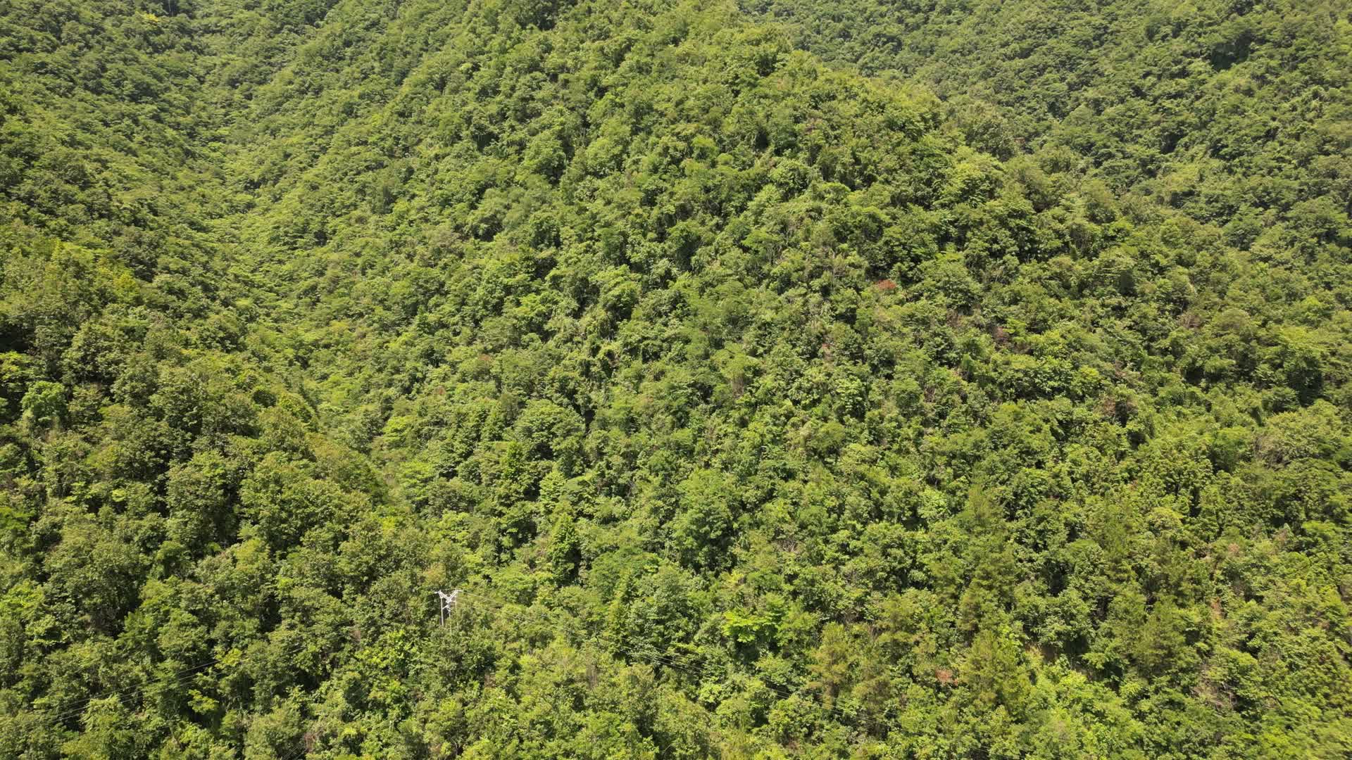 航拍大自然丛山峻岭山川视频的预览图