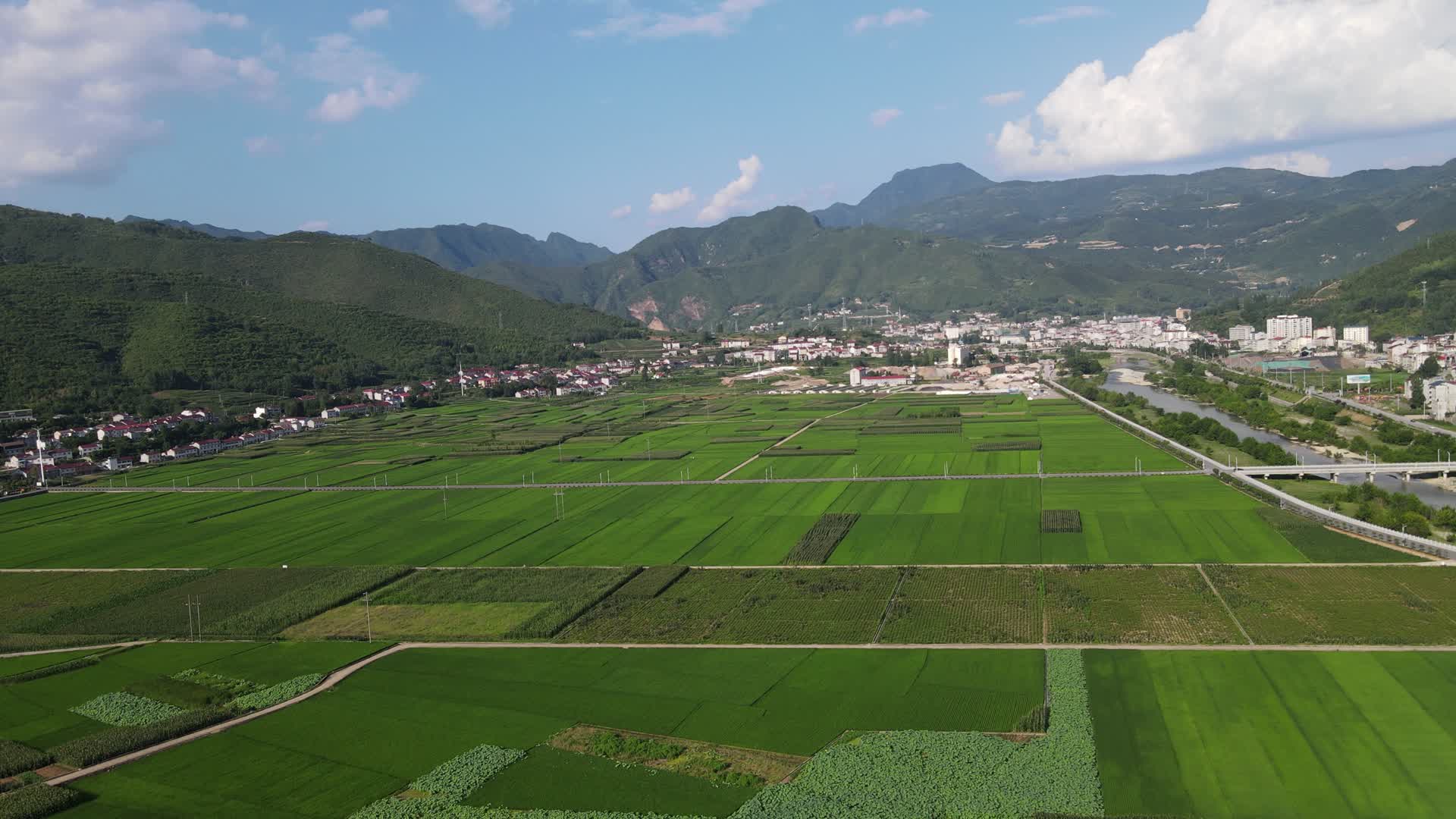 航拍乡村振兴农业种植视频的预览图