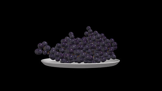 紫色葡萄展示带通道视频的预览图