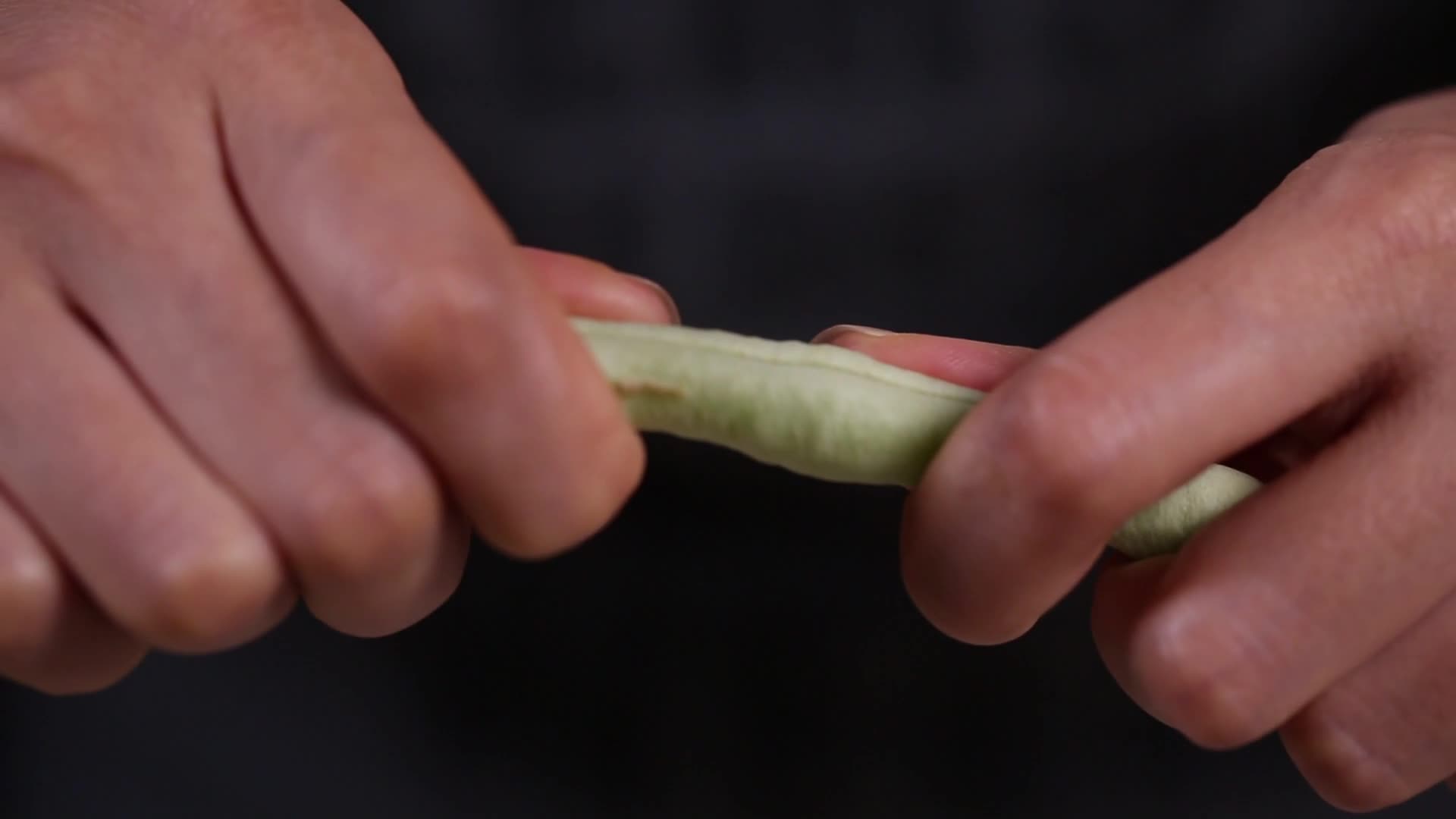 镜头合集白扁豆摘扁豆择菜视频的预览图