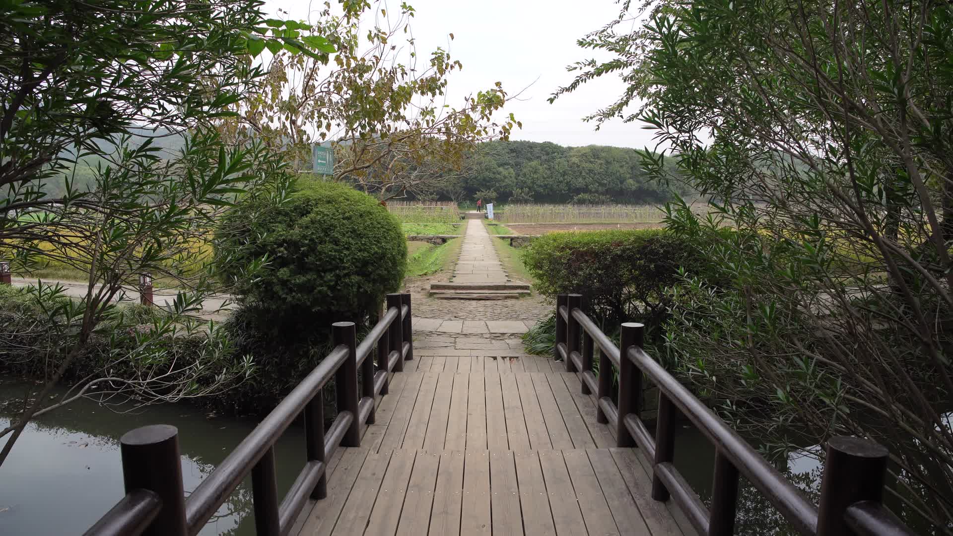 杭州玉皇山八卦田遗址公园视频的预览图