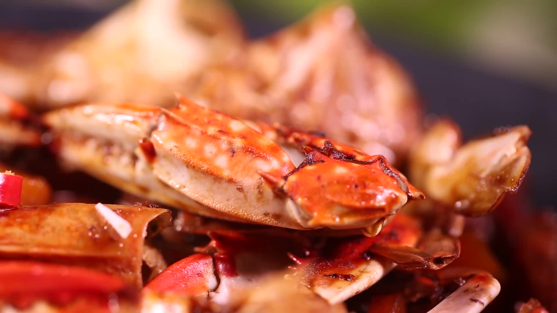 镜头合集韩式肉蟹年糕锅视频的预览图