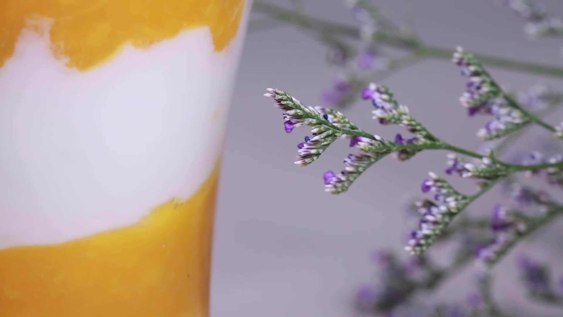 镜头合集芒果酸奶代餐奶昔视频的预览图