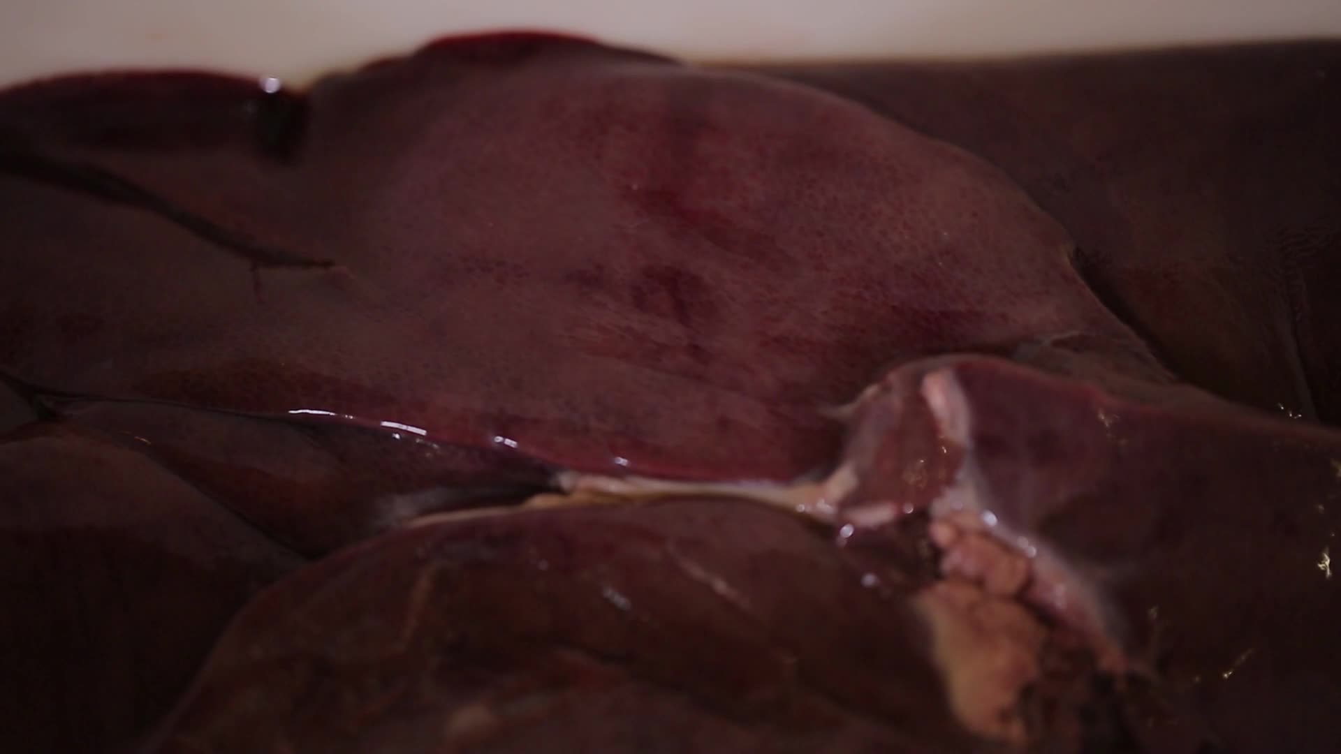 镜头合集厨师切猪肝视频的预览图