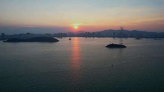 厦门海边日落视频的预览图
