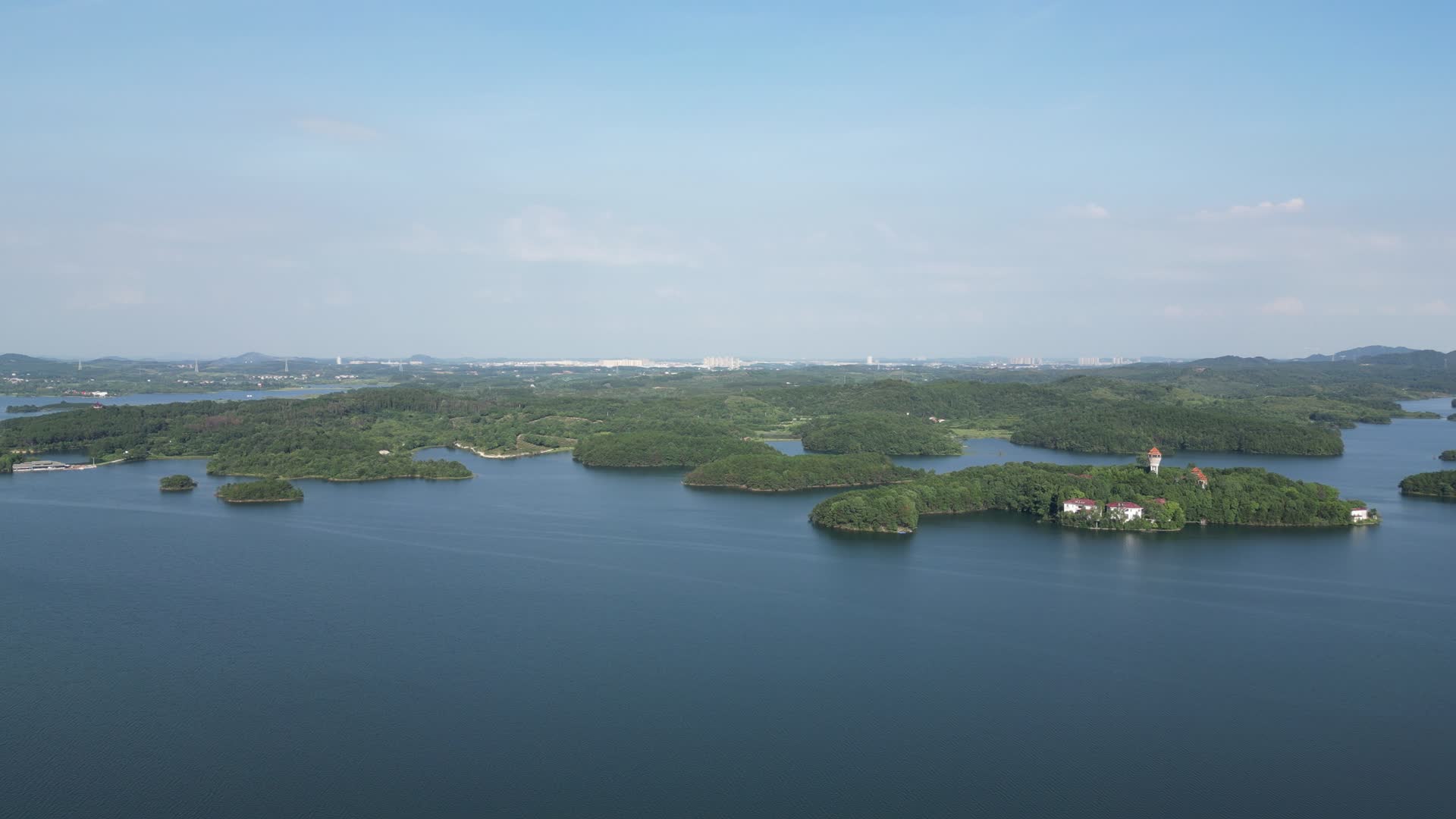 湖北木兰湖5A景区航拍视频的预览图