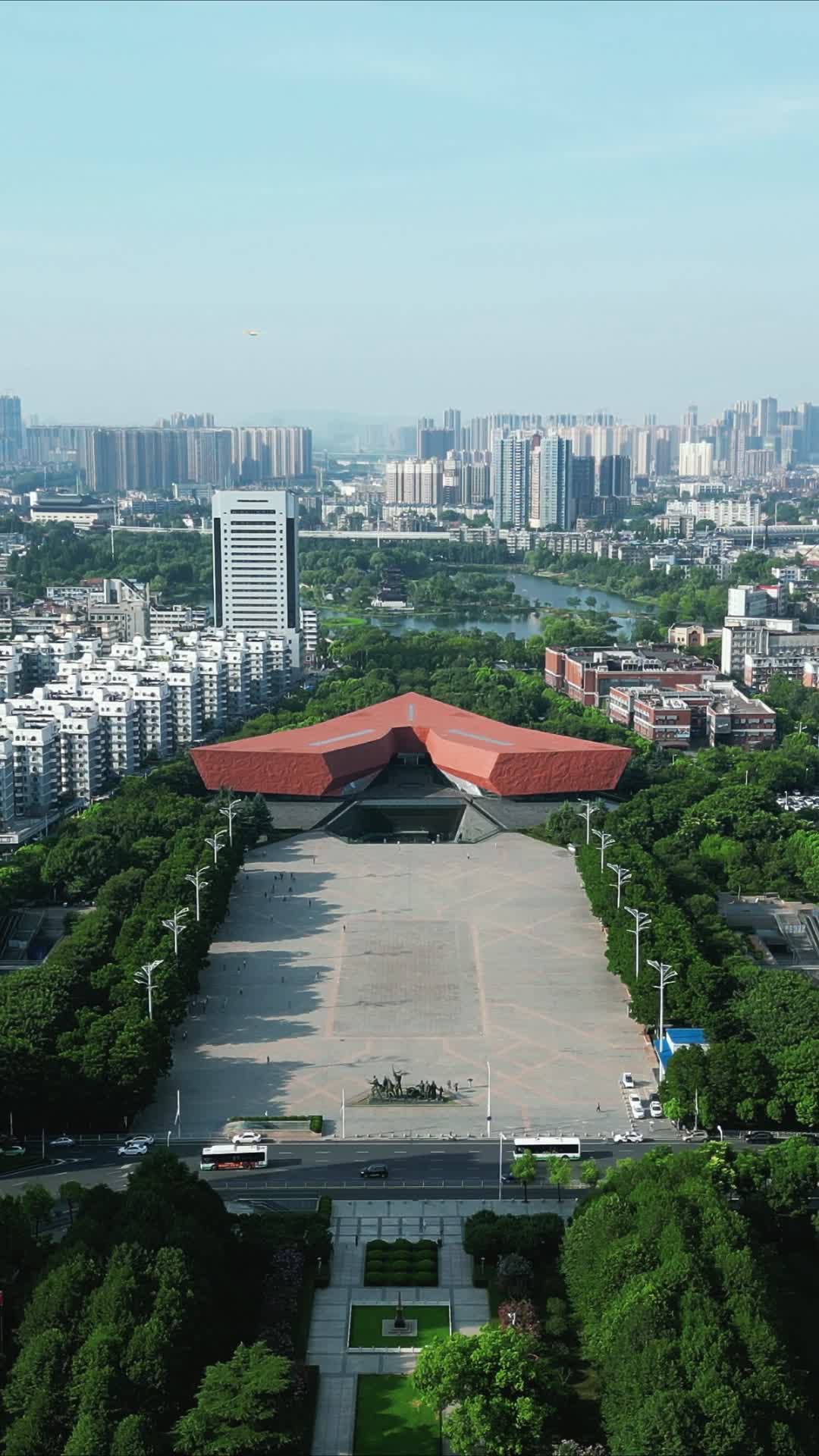 湖北武汉辛亥革命博物馆航拍视频的预览图