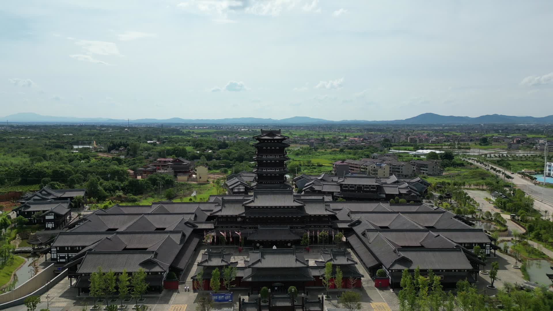 江西福州临汝书院航拍视频的预览图