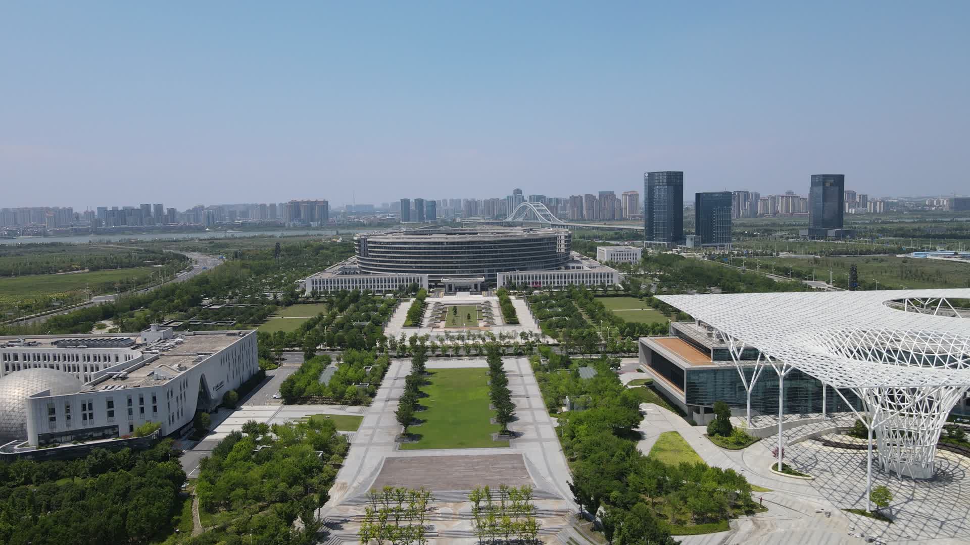 湖北襄阳市明中心文化馆图书馆博物馆规划馆视频的预览图