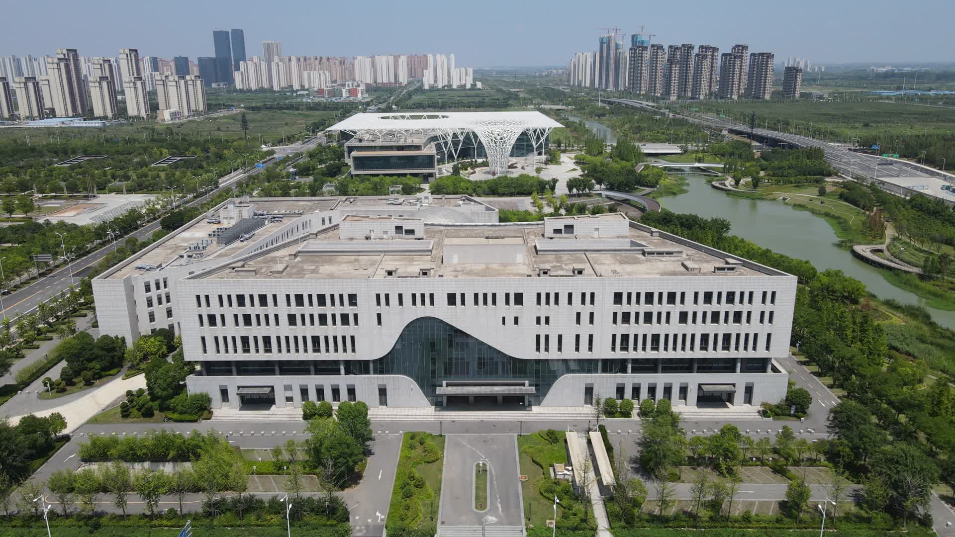 湖北襄阳市明中心文化馆图书馆博物馆规划馆视频的预览图