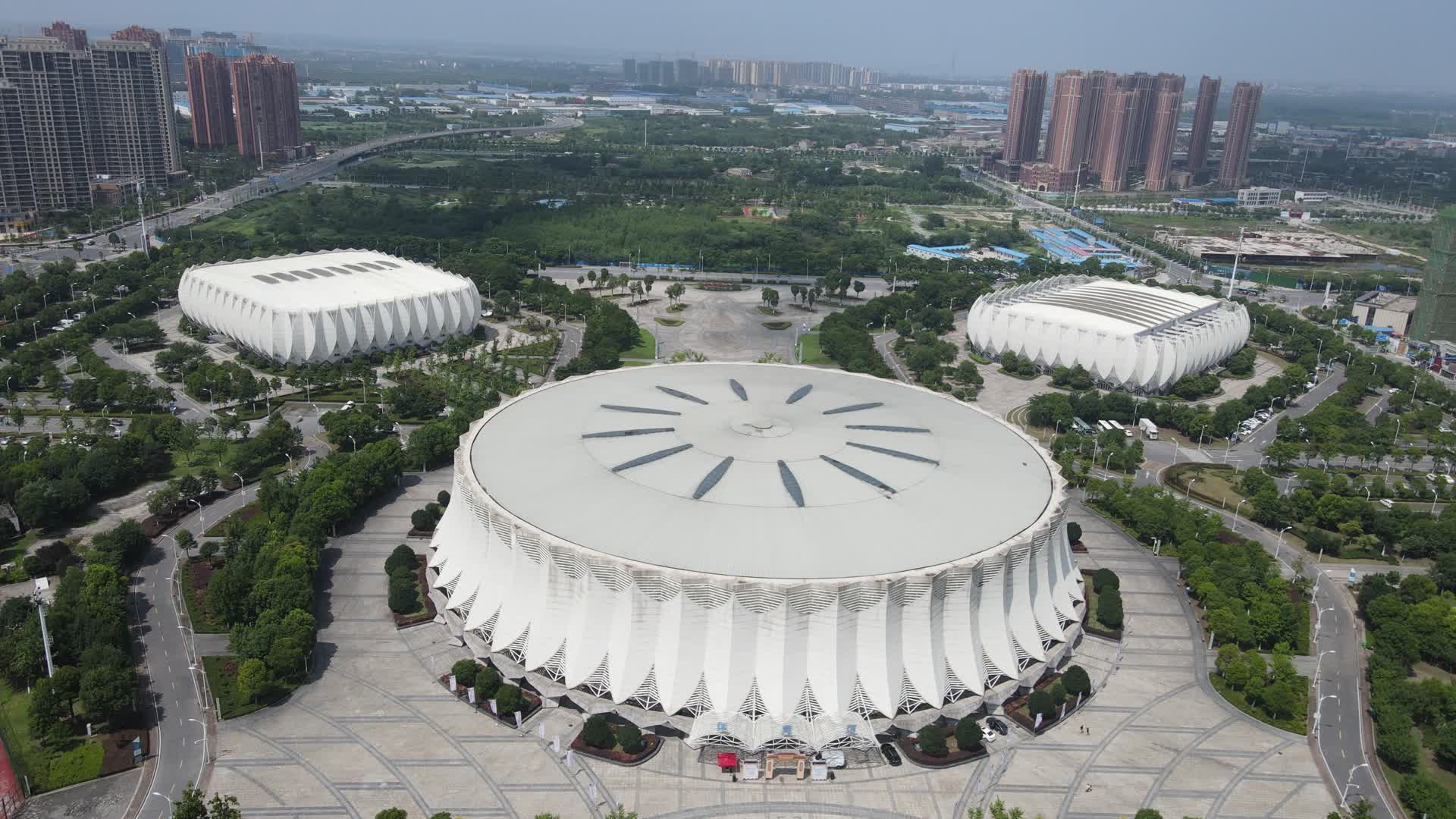 湖南襄阳体育中心体育馆视频的预览图
