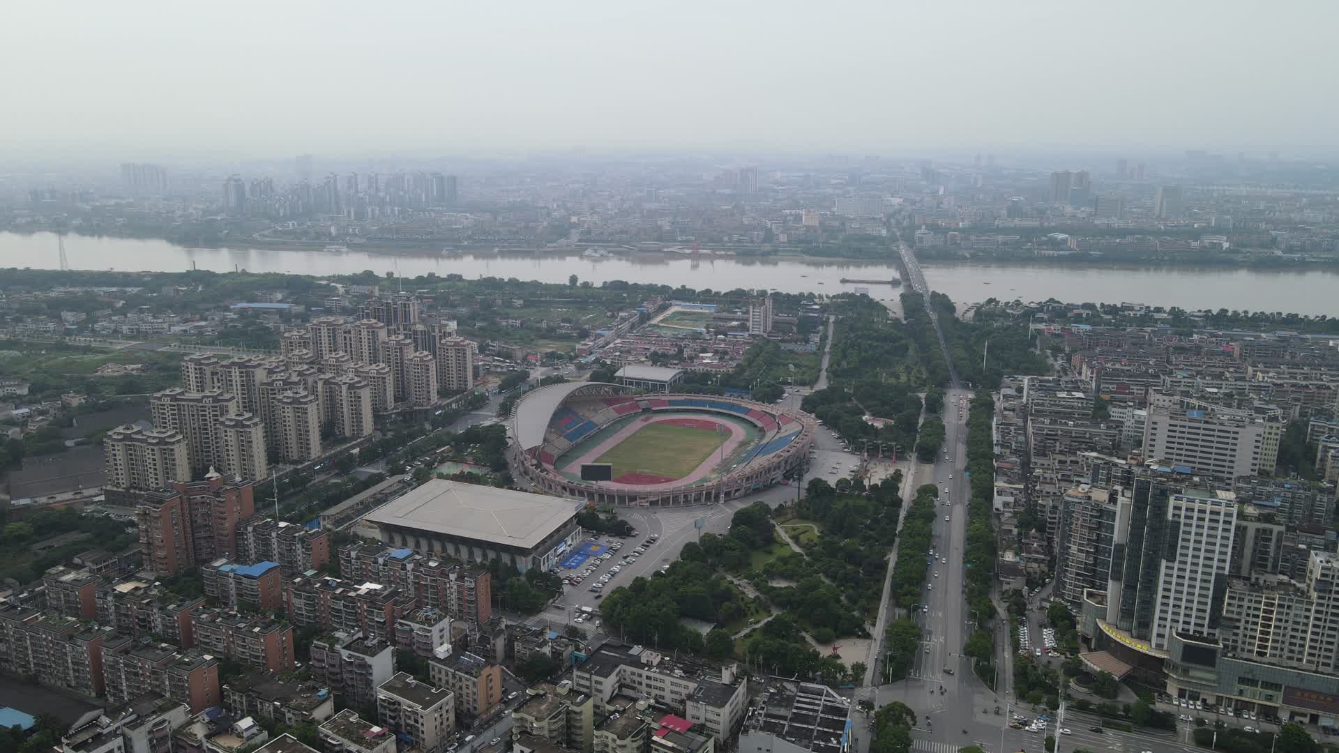 湖南湘潭城市建设地标建筑航拍视频的预览图