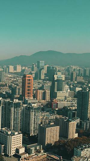 航拍江苏南京城市建设视频的预览图