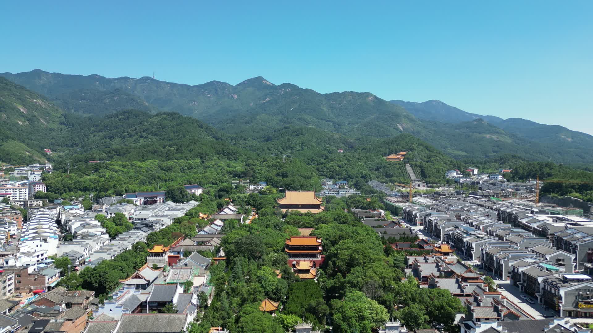 航拍南岳衡山大庙5A景区视频的预览图