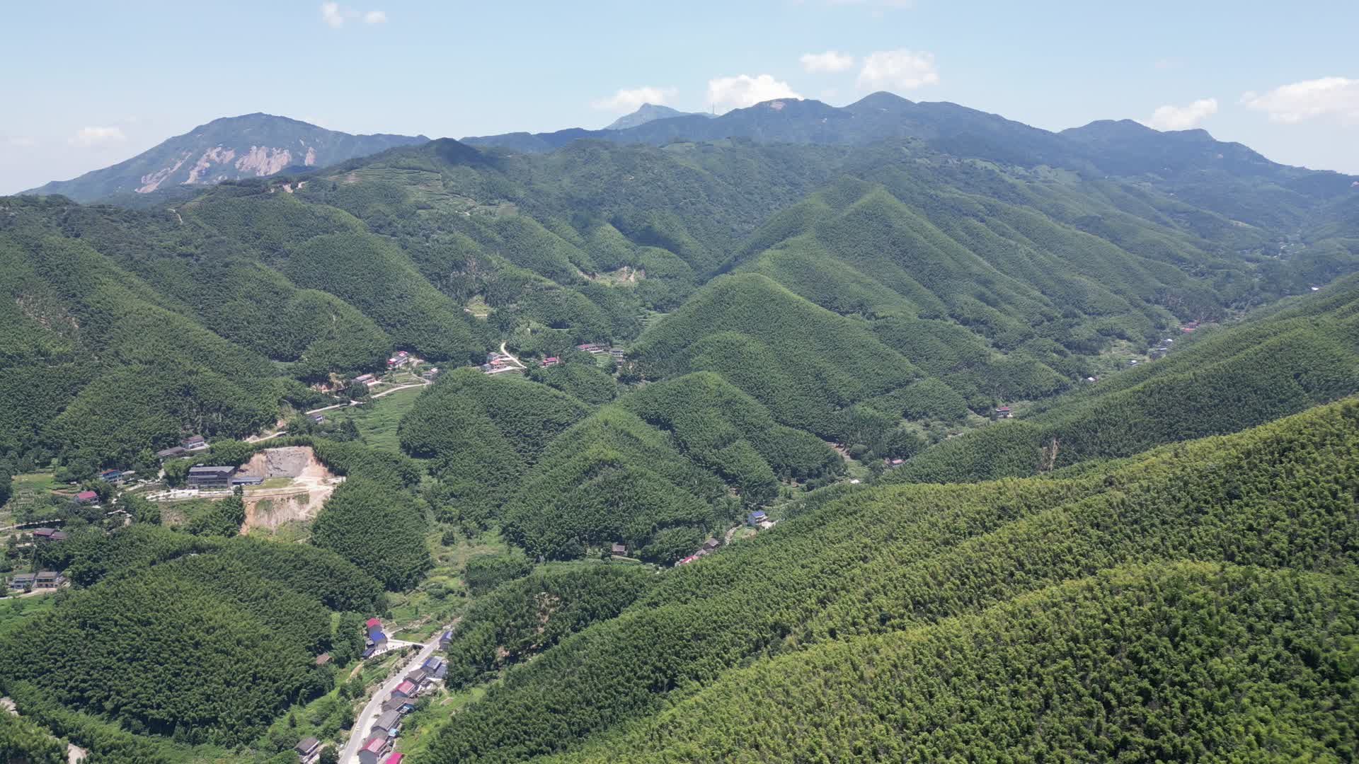 航拍南岳衡山5A景区竹林视频的预览图