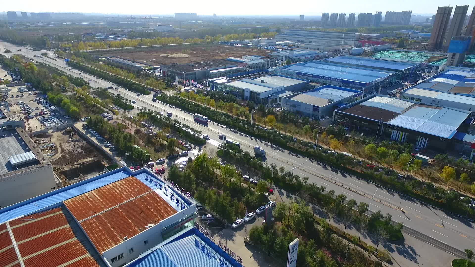 航拍河南濮阳视频的预览图