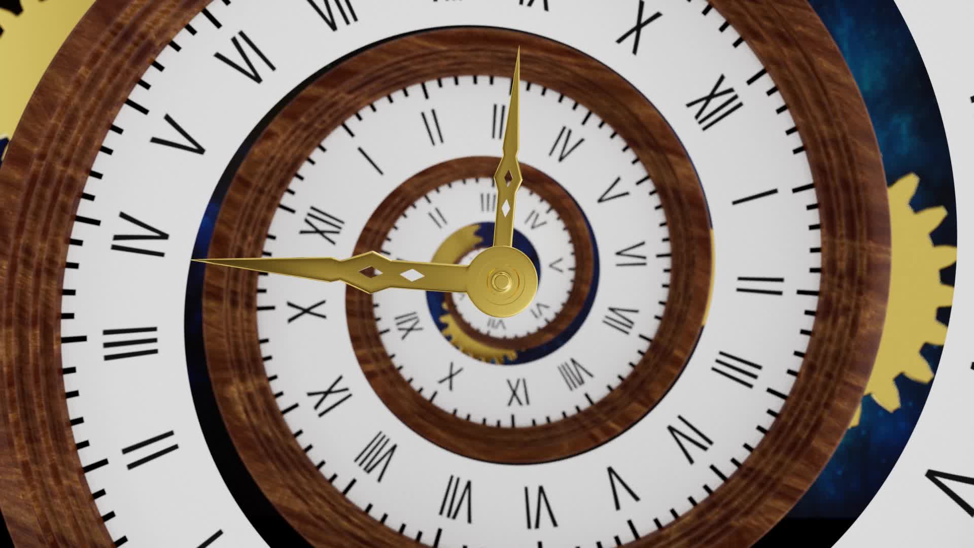 扭曲时间时钟视频的预览图