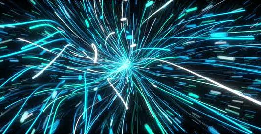 爆炸粒子光线飞出出logo视频的预览图