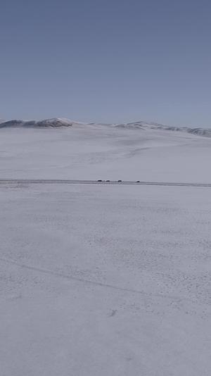 高清竖屏航拍西藏雪山风景视频的预览图