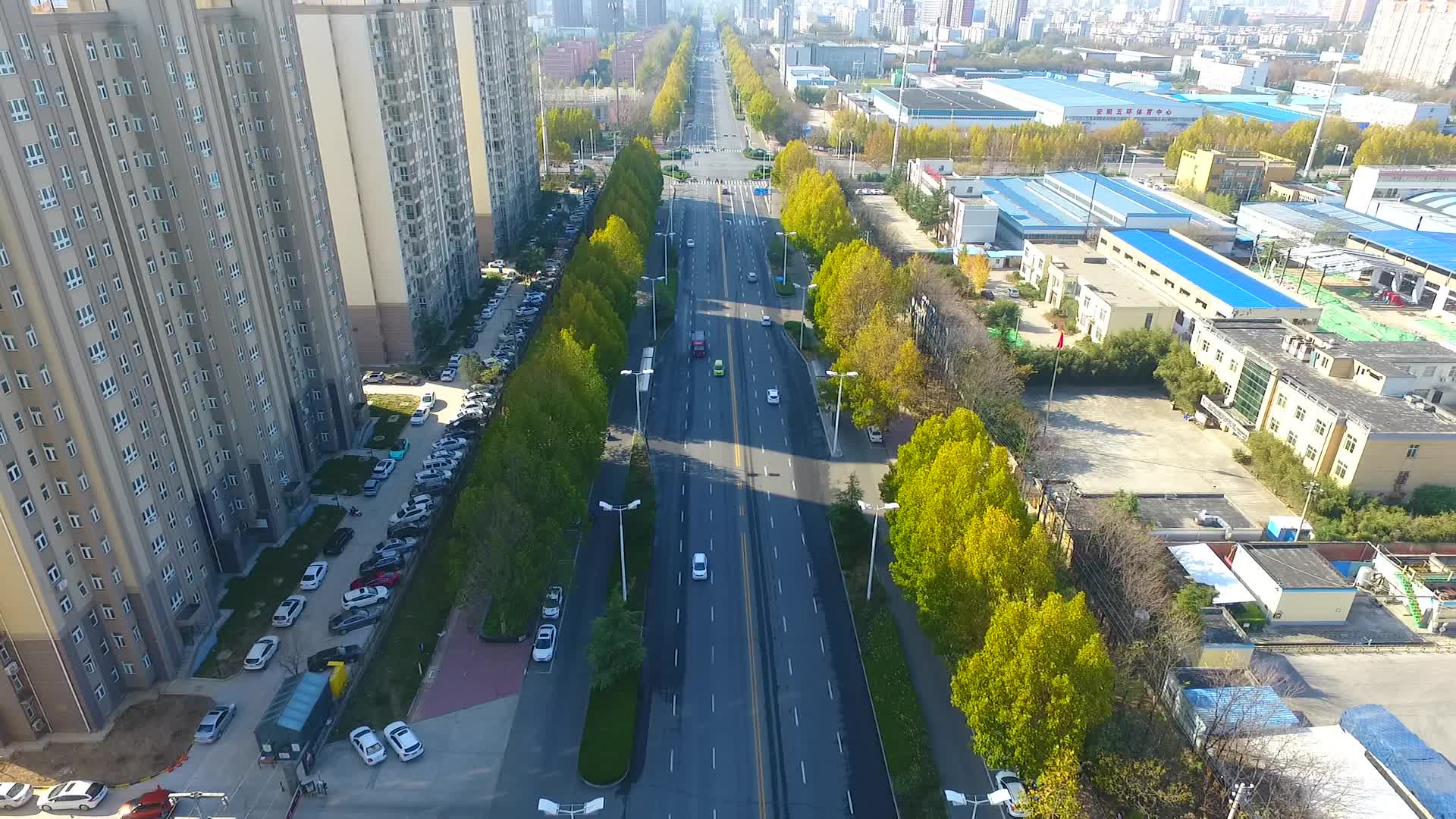 航拍河南城市发展视频的预览图