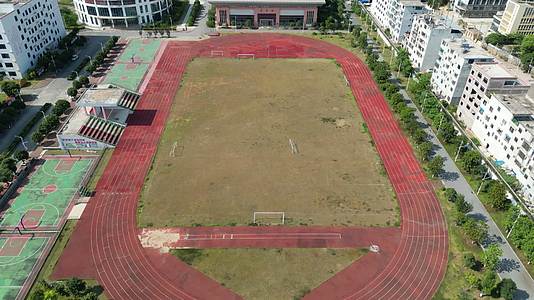 航拍广西贺州平桂区的学校视频的预览图