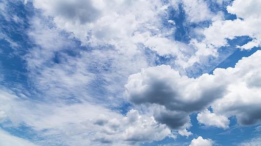 4K纯净天空云彩延时摄影视频的预览图