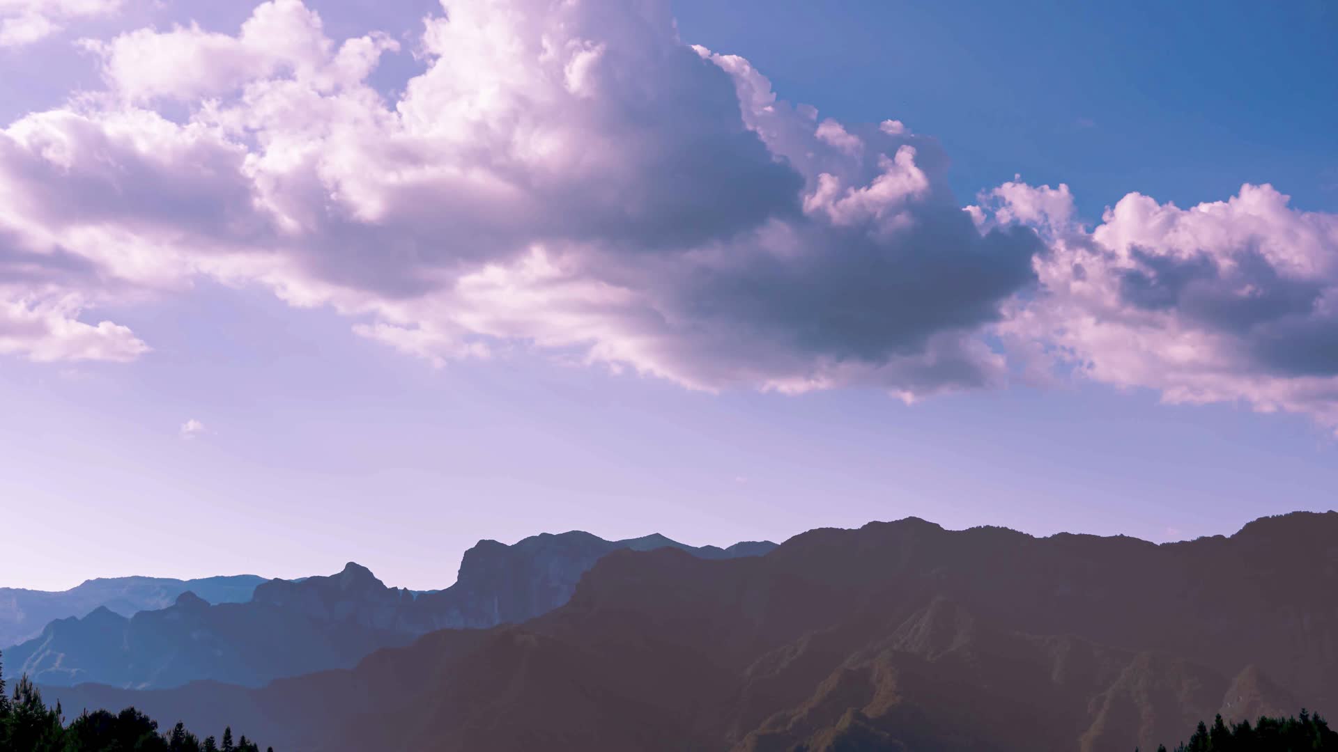 8K自然风光喀斯特地貌山峰蓝天白云延时视频的预览图