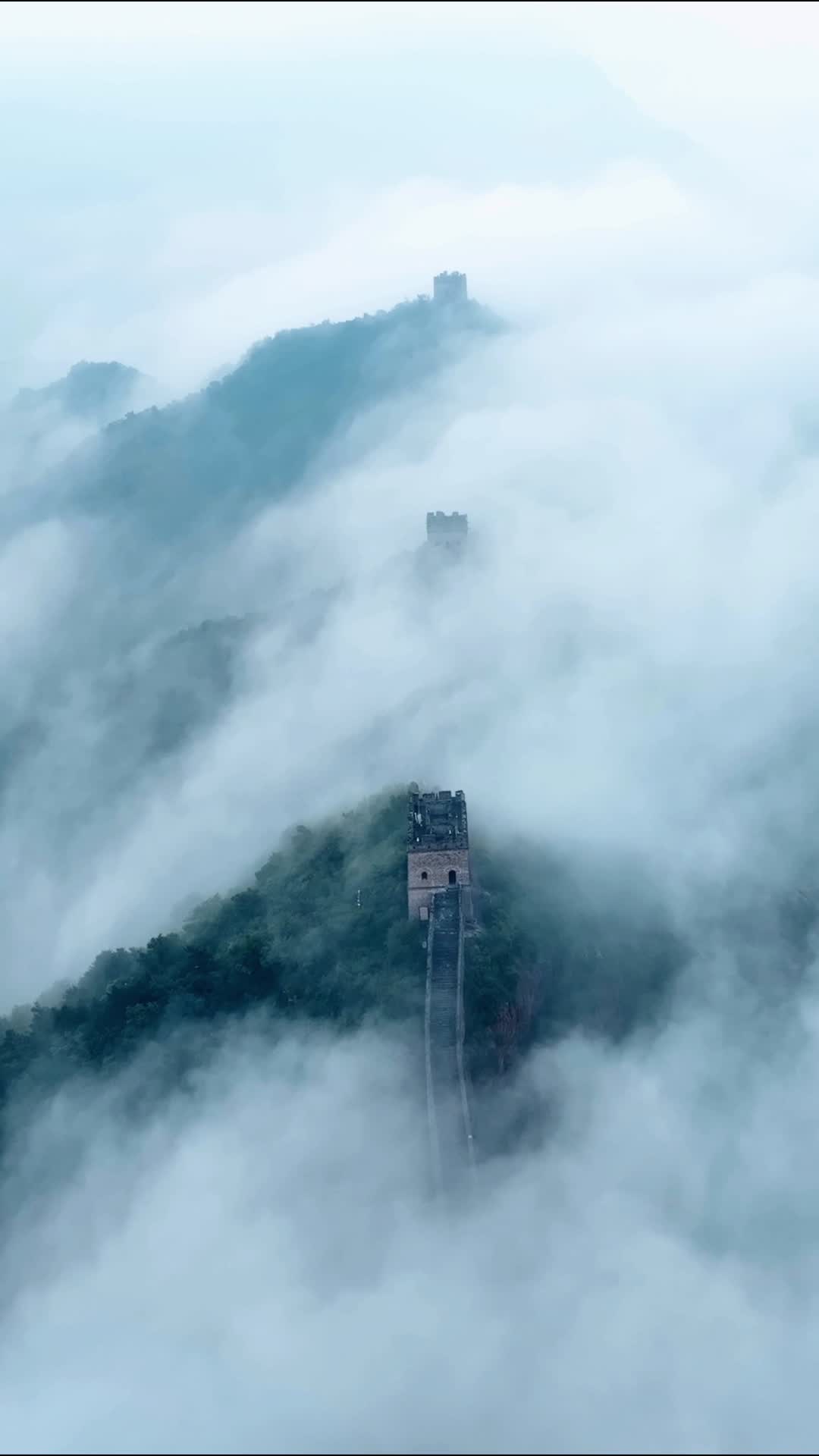 中国长城风光自然风光古老的长城宣传片视频的预览图
