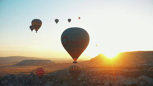 土耳其热气球航拍视频的预览图