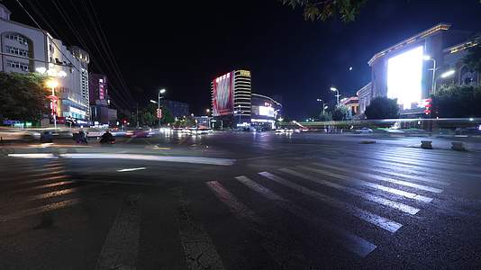 伊宁市城市街景延时视频视频的预览图