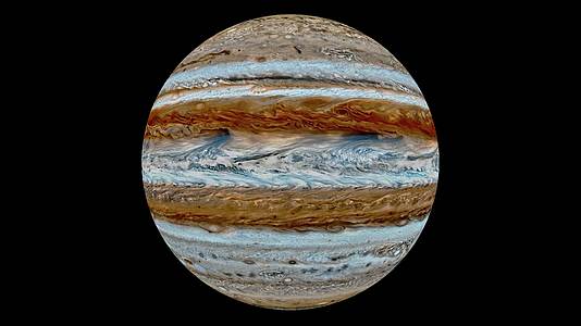 太阳系木星自转公转宇宙概念视频的预览图