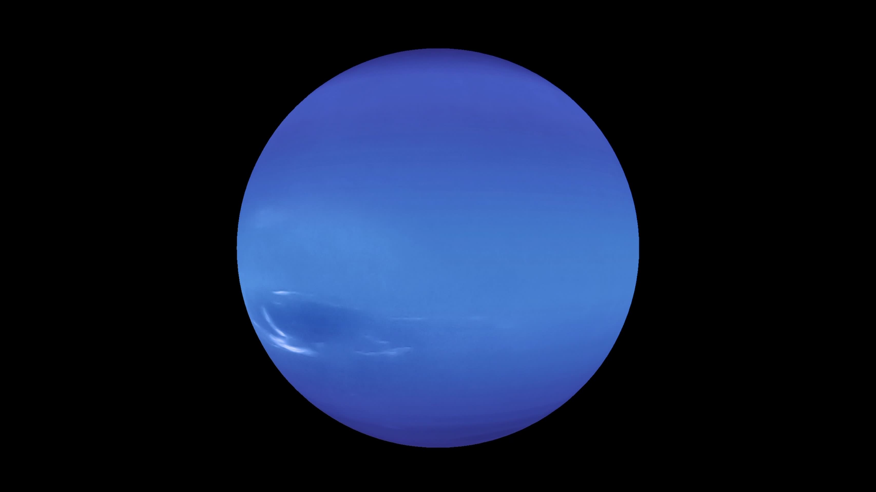 太阳系海王星自转公转宇宙概念视频的预览图