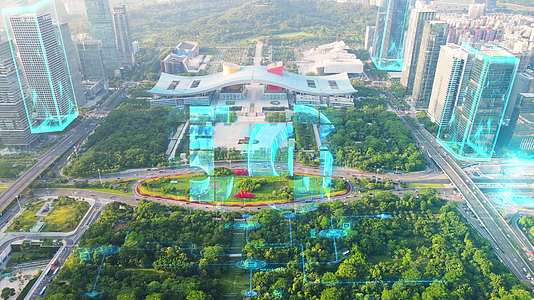 科技深圳5G城市特效镜头视频的预览图