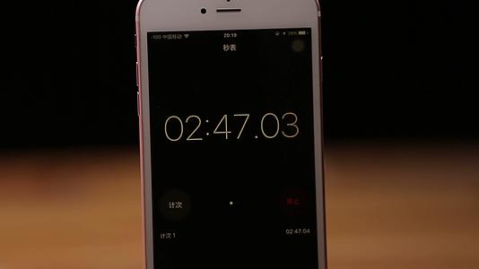 镜头合集手机屏幕计时秒表倒计时视频的预览图