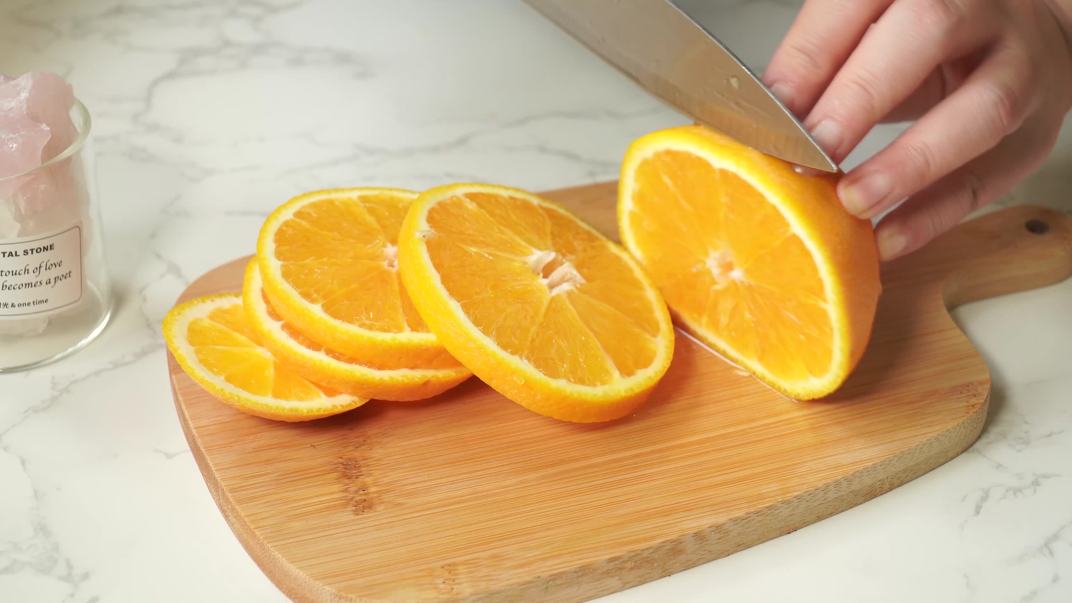 水果橙子片香橙视频的预览图