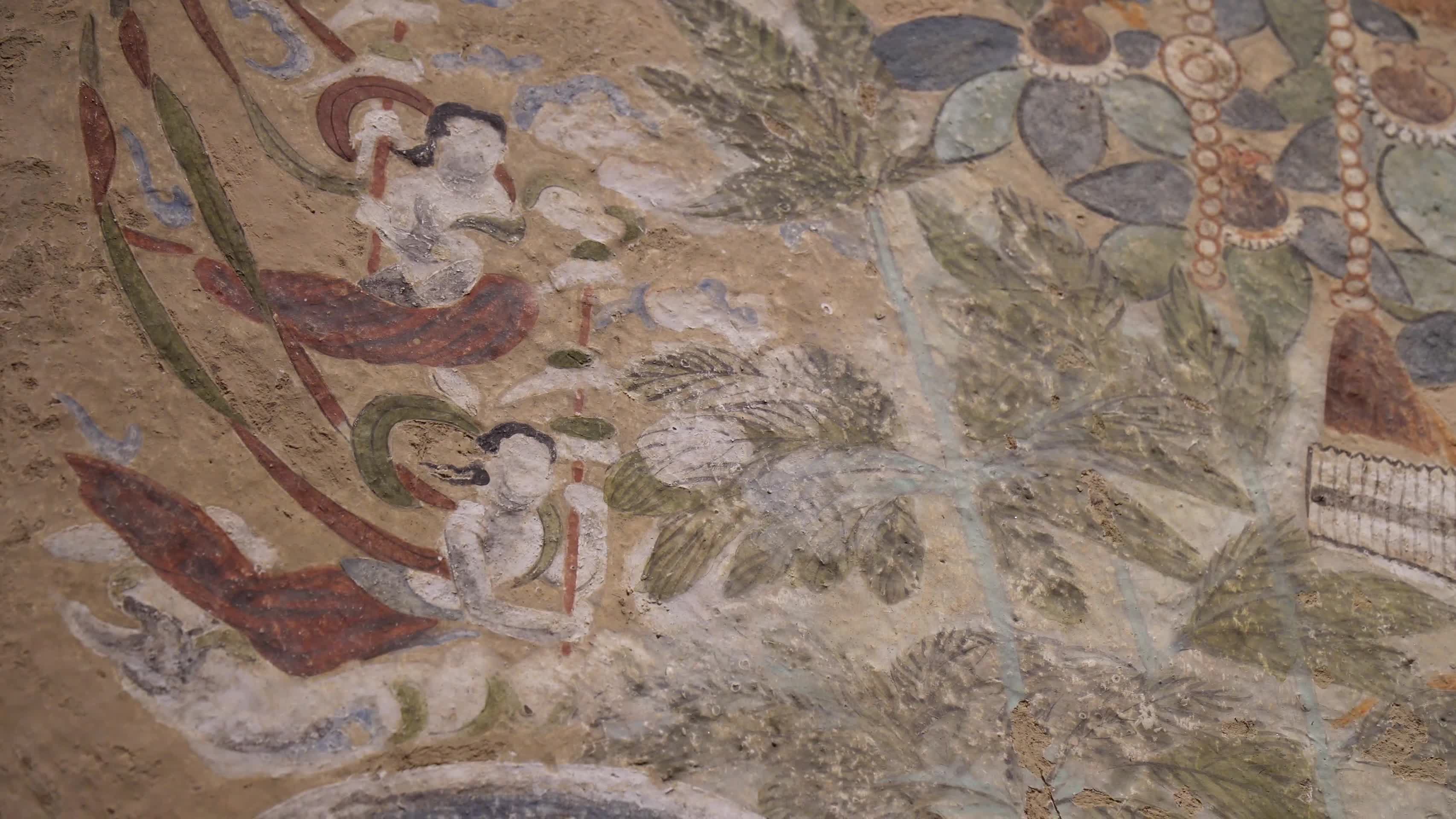 敦煌莫高窟壁画岩画视频的预览图