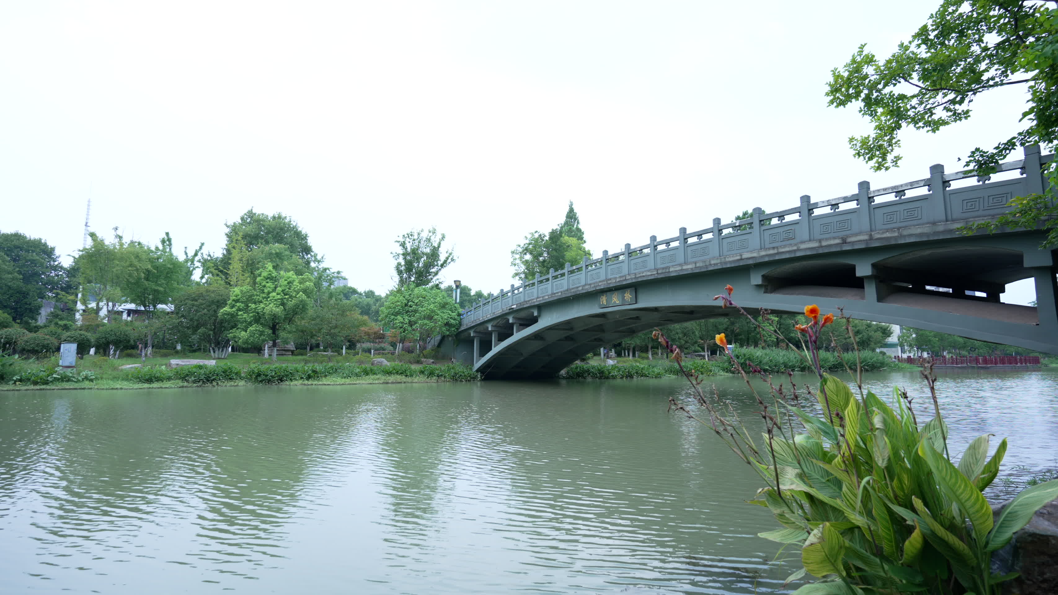 武汉市青山区青山公园风景视频的预览图
