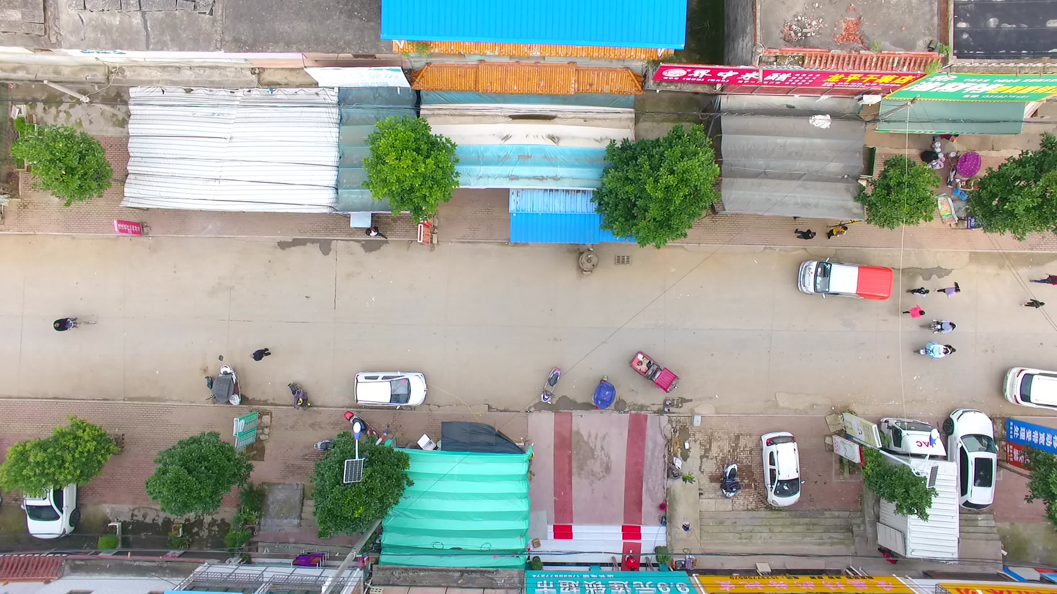 航拍河南老城区建筑视频的预览图