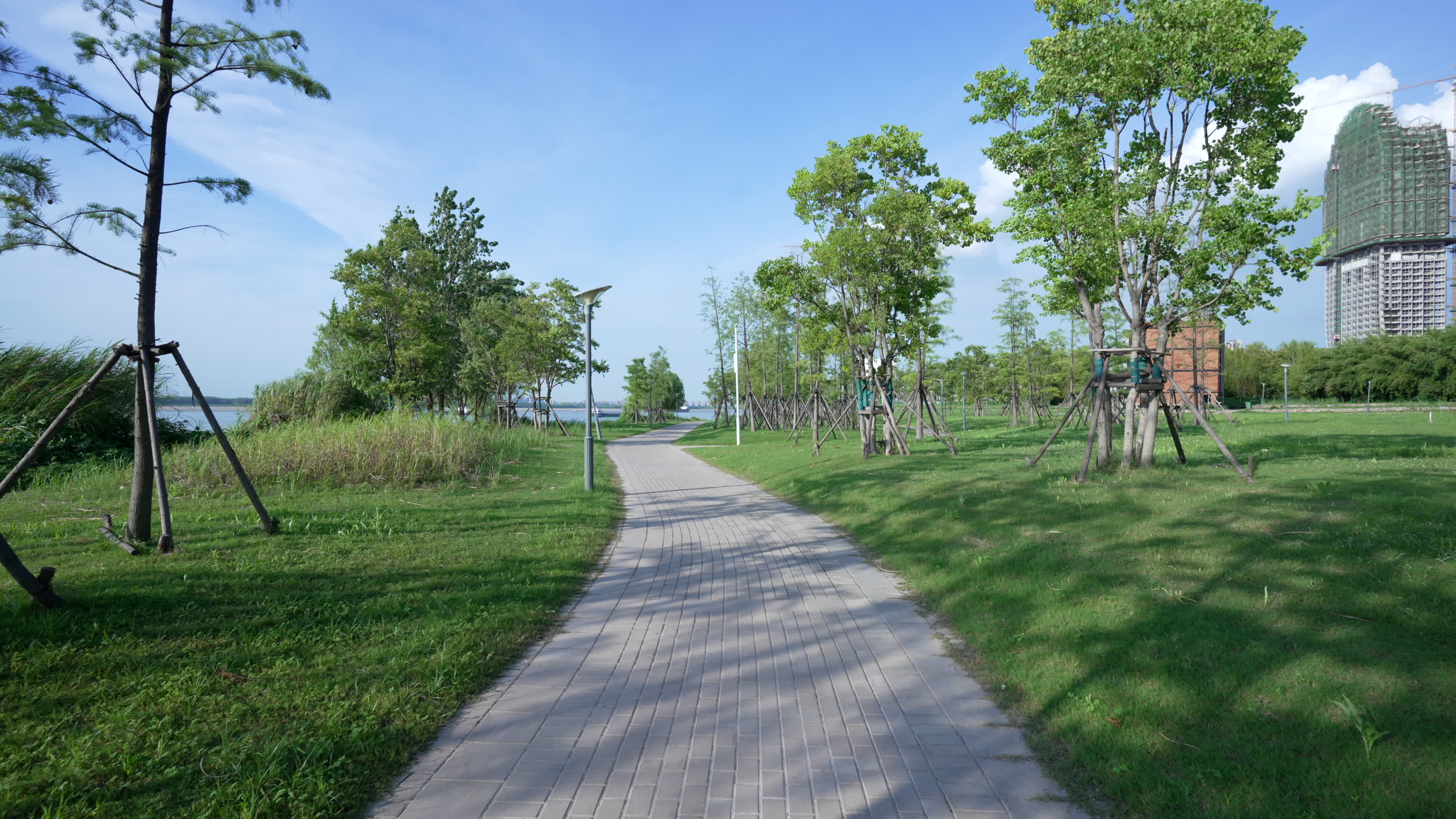 武汉青山江滩公园风景视频的预览图