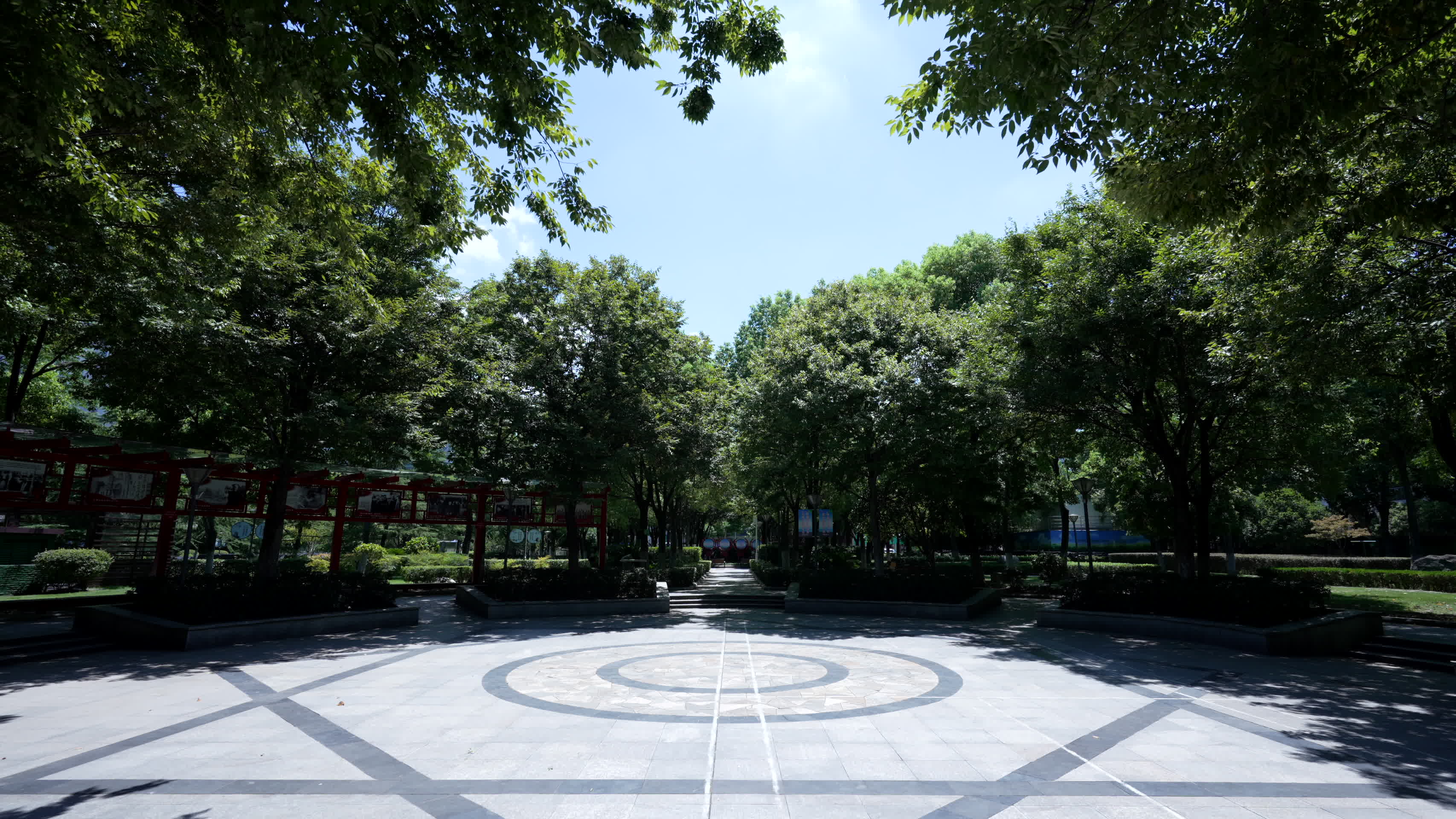 武汉武昌廉政文化公园风景视频的预览图