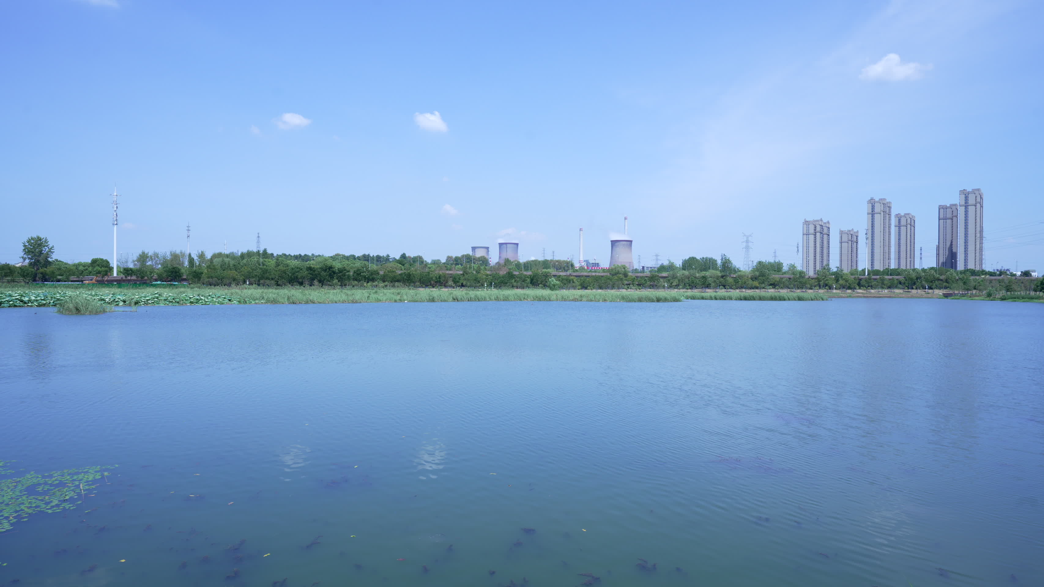武汉洪山区杨春湖公园风景视频的预览图