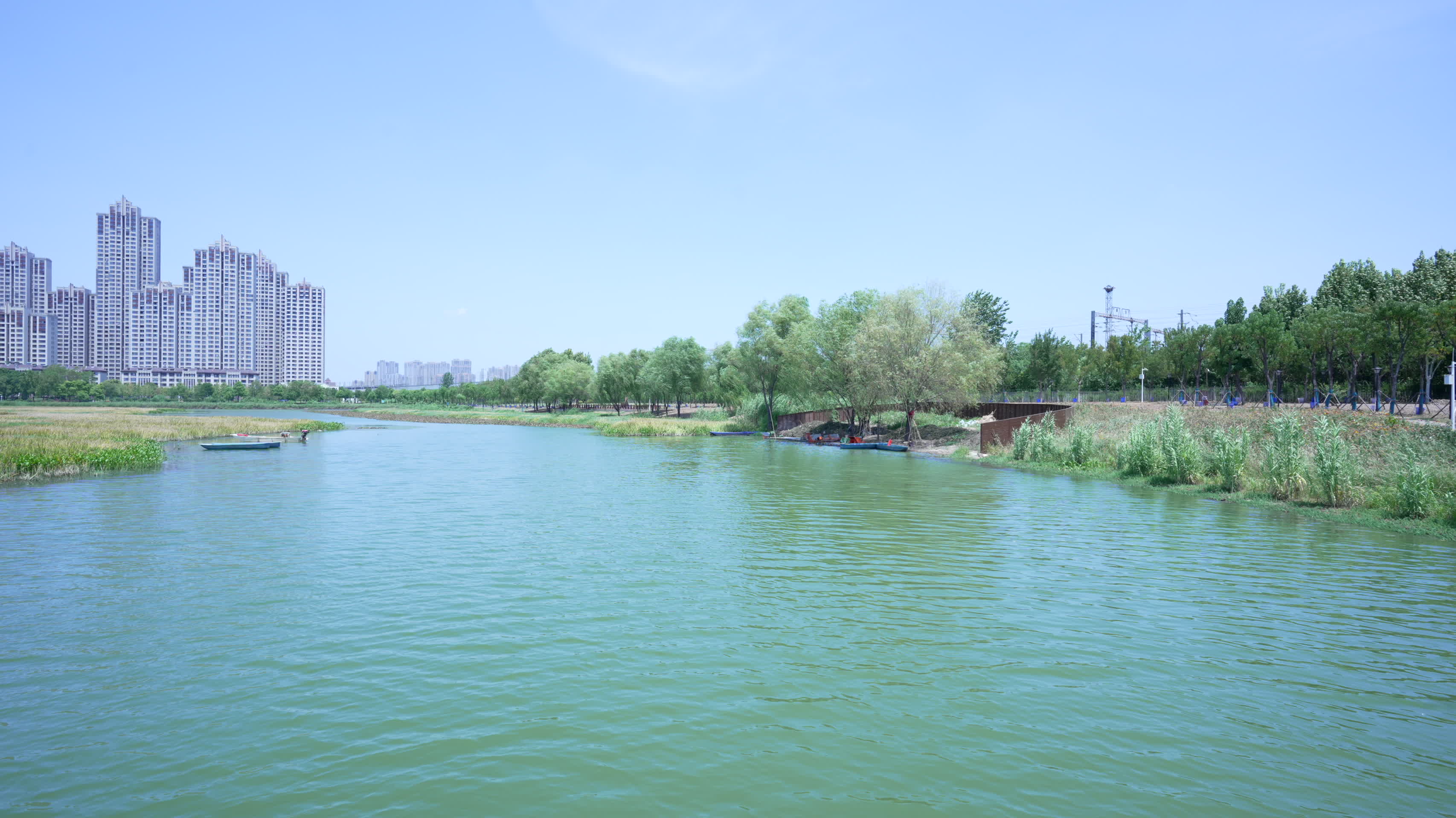 武汉洪山区杨春湖公园风景视频的预览图