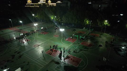 西安外事学院篮球场视频的预览图